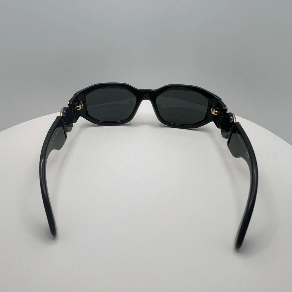 Versace Black Sunglasses with Gold Medusa Logo - Picture 5 of 6